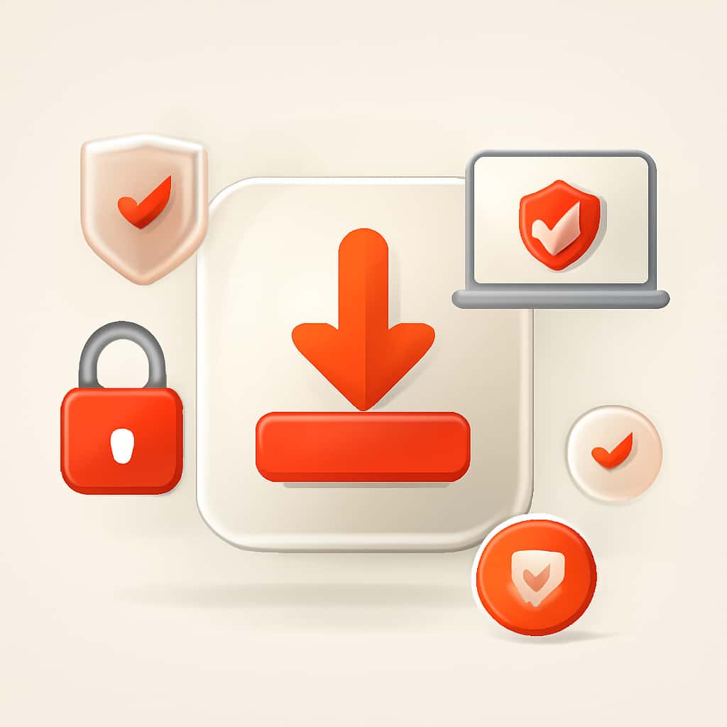 Illustration showing steps for downloading Jaiho777 safely.
