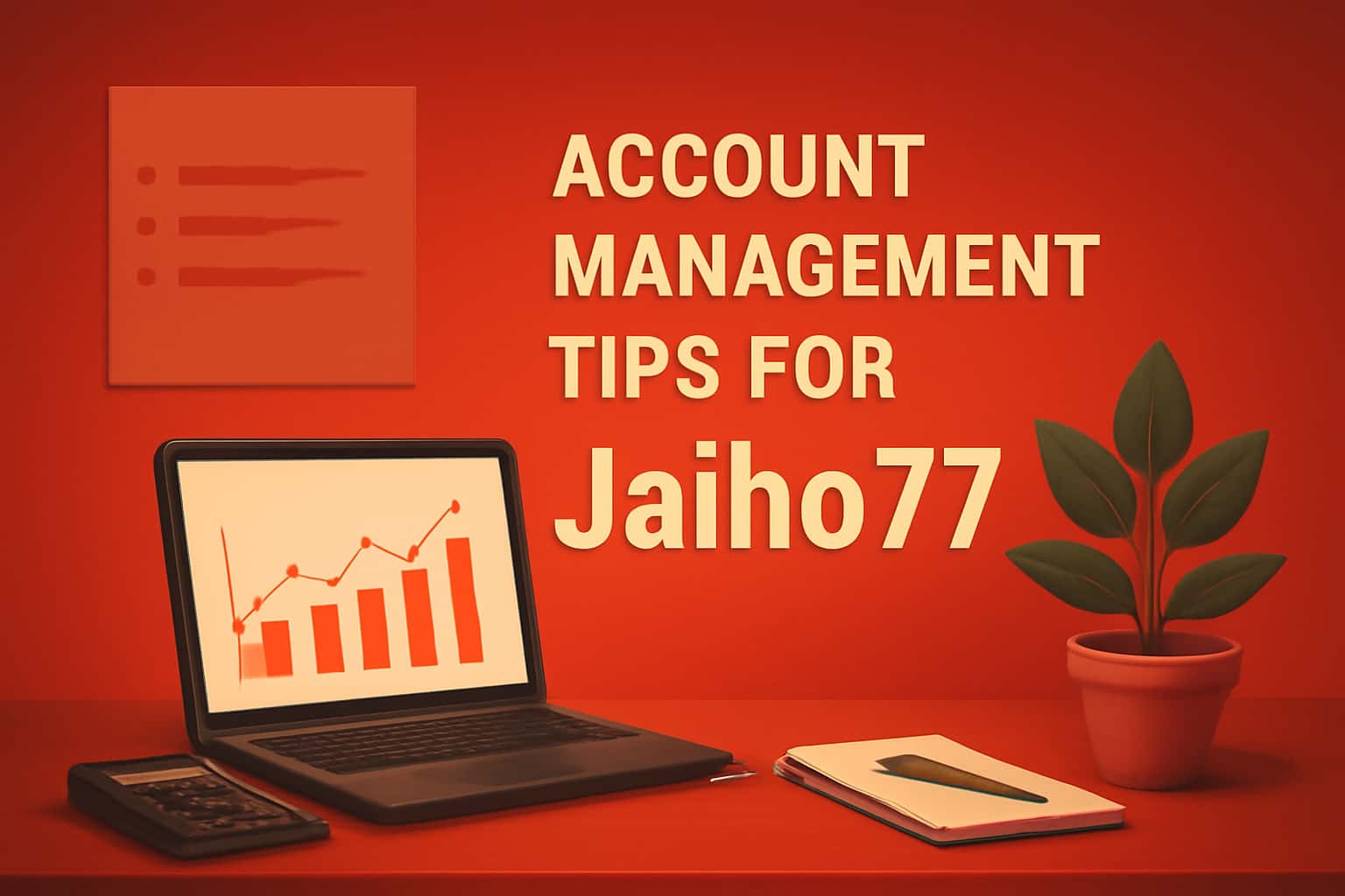 An informative scene showcasing best practices in account management for Jaiho777.